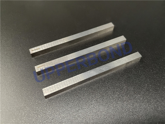 Μακρύ ατσάλινη λεπίδα υψηλής ταχύτητας 4 * 4 * 63mm Προσαρμόσιμο μαχαίρι μηχανής τσιγάρων για κατασκευαστή